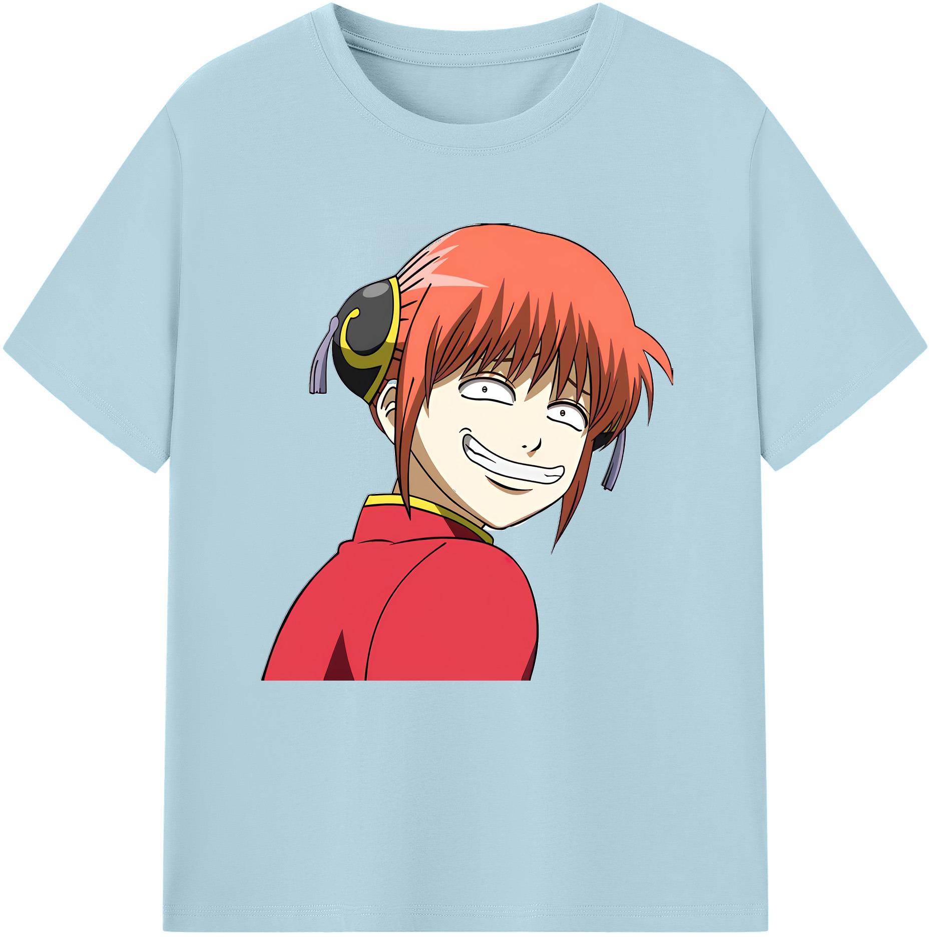 （画像用） ぎんたま 坂田銀時（さかたぎんとき） 神楽 志村新八（しむら しんぱち） GINTAMA Sakata Gintoki Kagura Shimura Shinpachi 綿100％半袖Tシャツ（フロントプリント）
